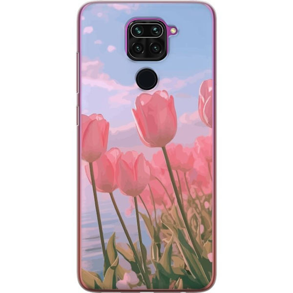 Mobilskal till Xiaomi Redmi Note 9 med Rosa Tulpaner