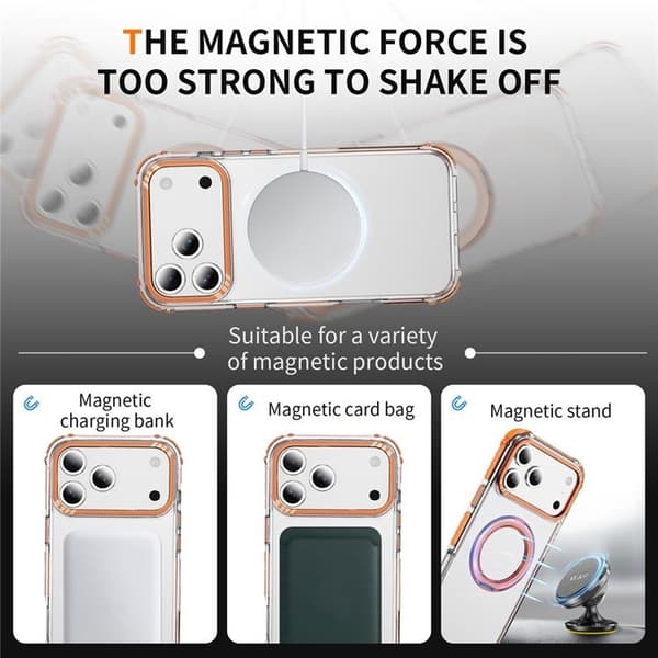 Mobilskal till iPhone 17 Pro Max MagSafe Anti Drop - Orange Orange