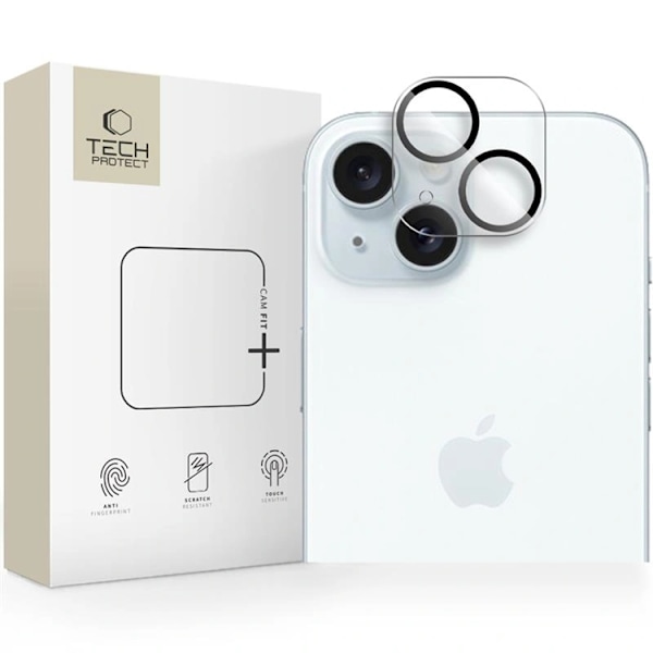 Tech Protect iPhone 14/14 Plus 15/15 Plus Härdat Glas Kameralinsskydd