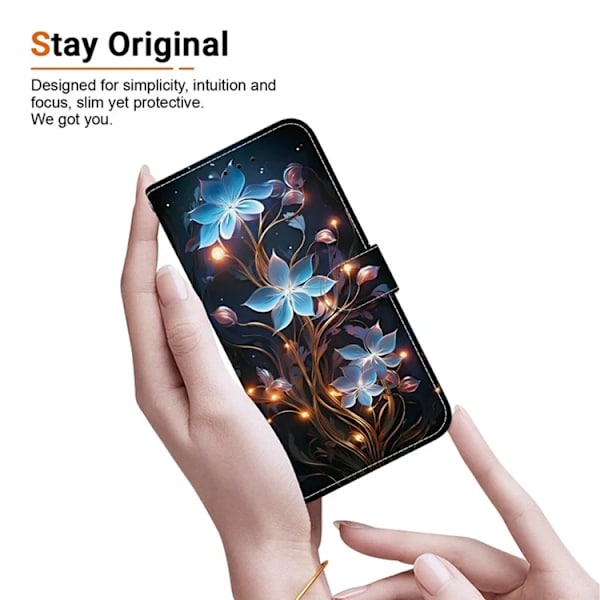 iPhone 17 Pro Max Plånboksfodral Med Lanyard - Small Lantern Flower