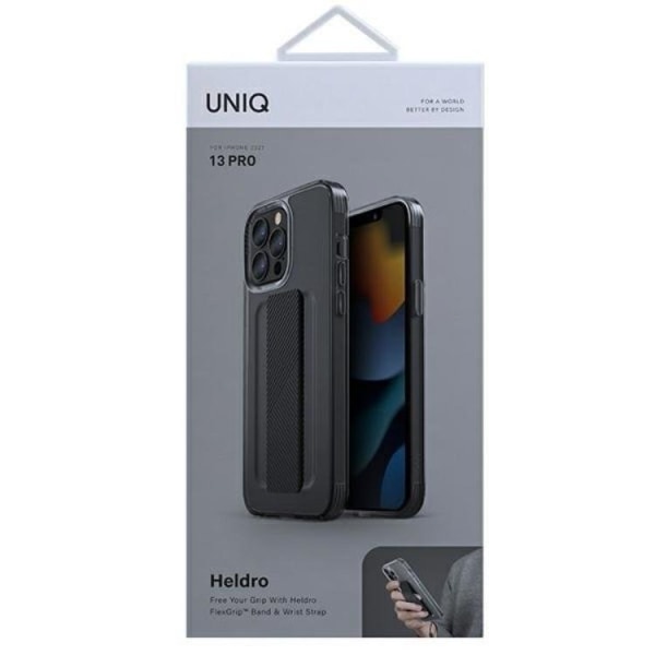 UNIQ iPhone 13 Pro/13 Mobilskal Heldro - Smoke