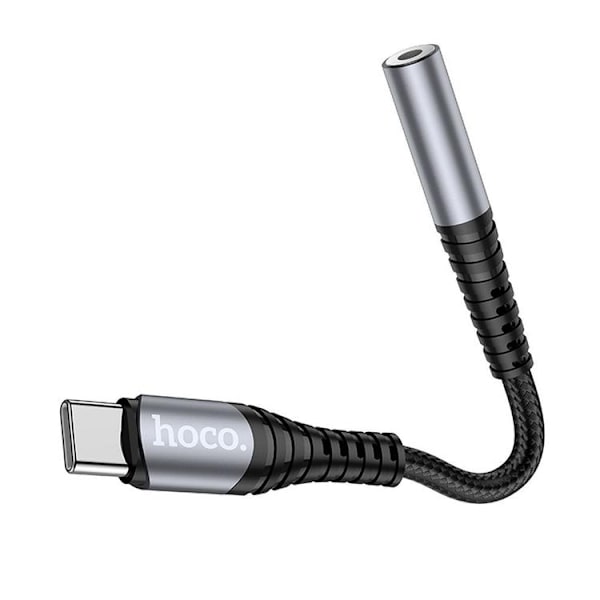 HOCO AUX 3.5mm till USB-C Adapter LS33 - Grå Grå