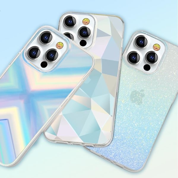 Kingxbar Triangle Streamer Series Skal iPhone 13 Pro - Blå Blå