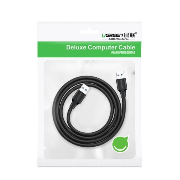 Ugreen USB 2.0 -hane till USB 2.0 -hane -kabel 0,5 m - Svart