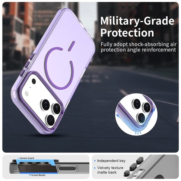 Mobilskal till iPhone 17 Pro Max MagSafe C-shaped Candy Color - Lila Lila