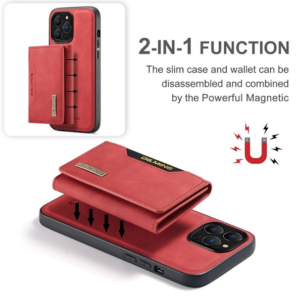 DG.MING M2 Series Mobilskal till iPhone 15 Pro Max Shockproof Röd