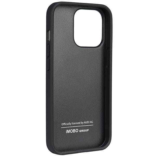 Audi iPhone 13 Pro/13 Mobilskal Syntetisk Læder - Sort Black