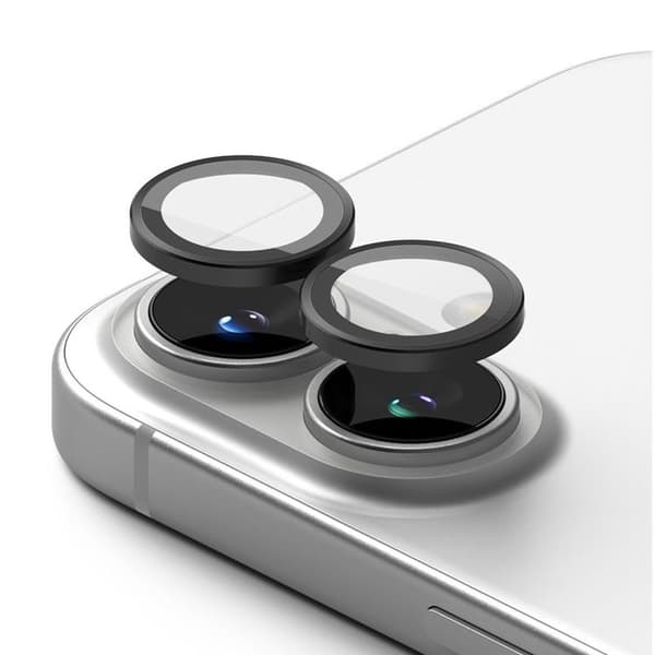 Ringke [2-Pack] iPhone 16/16 Plus kameralinsedæksel hærdet glas Svart
