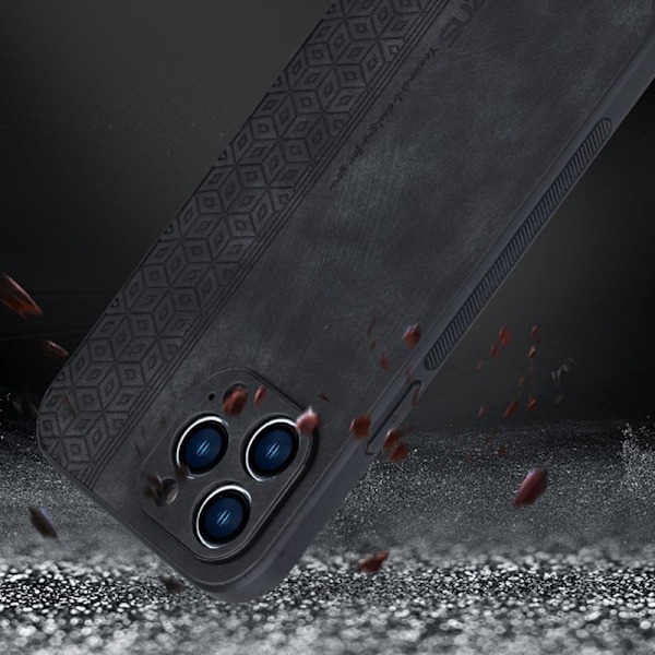 AZNS iPhone 14 Pro Plånboksfodral Konstläder - Blå