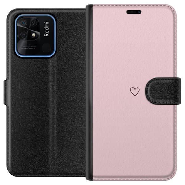 Plånboksfodral till Xiaomi Redmi 10C med Litet Hjärta