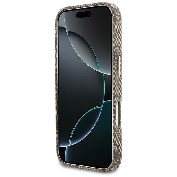 Guess telefontaske til iPhone 17 Pro MagSafe 4G Script - Brun Brun