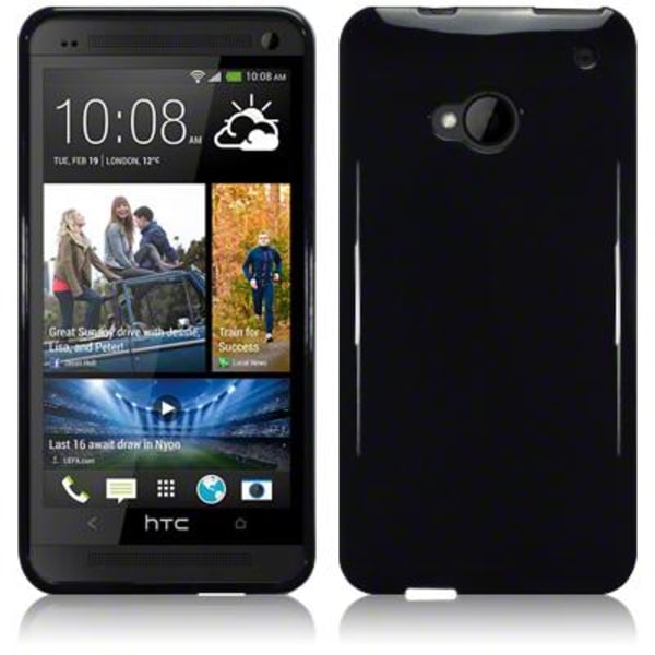 FlexiSkal till HTC One (M7) (Svart) Svart