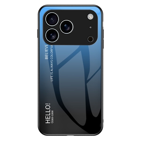 Mobilskal till iPhone 17 Pro Max Anti-Scratch - Gradient Blå/Svart Blå