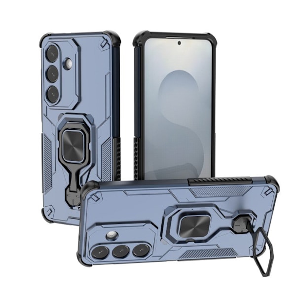 WANLONFENG Mobilskal för Samsung Galaxy S26 Plus Kickstand PC + TPU - Blå