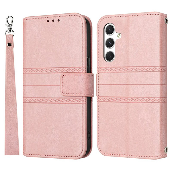 Plånboksfodral för Samsung Galaxy S26 Plus Konstläder - Rosa