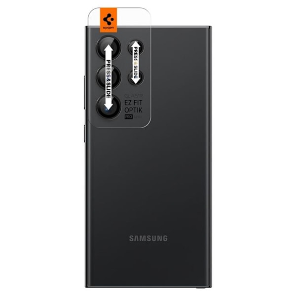 [2-Pack] Spigen Galaxy S24 Ultra Kameralinsskydd Härdat glas EZ-Fit