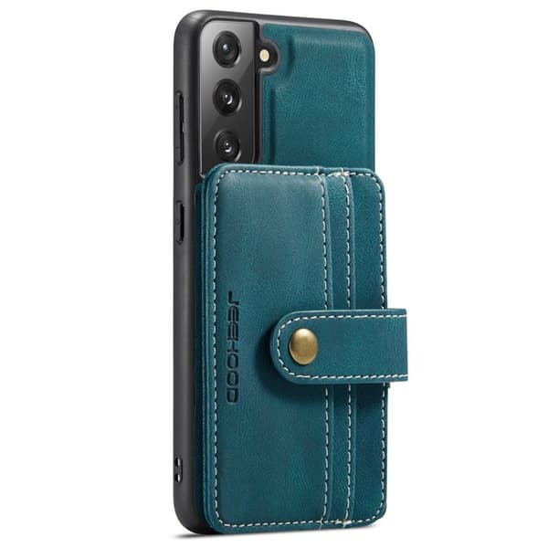 JEEHOOD Detachable Konstläder Plånboksfodral för Samsung Galaxy S20 Plus - Blå