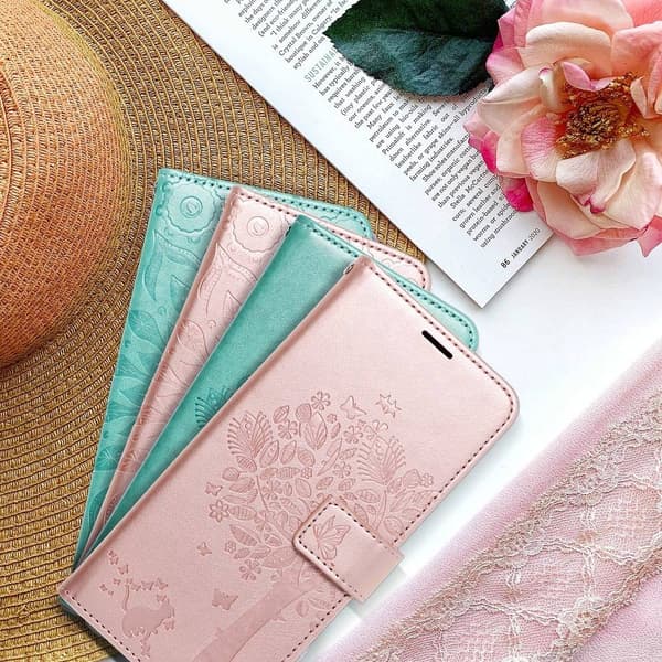 Forcell MEZZO Plånboksfodral till Samsung Galaxy A32 4G - Træ R Guld