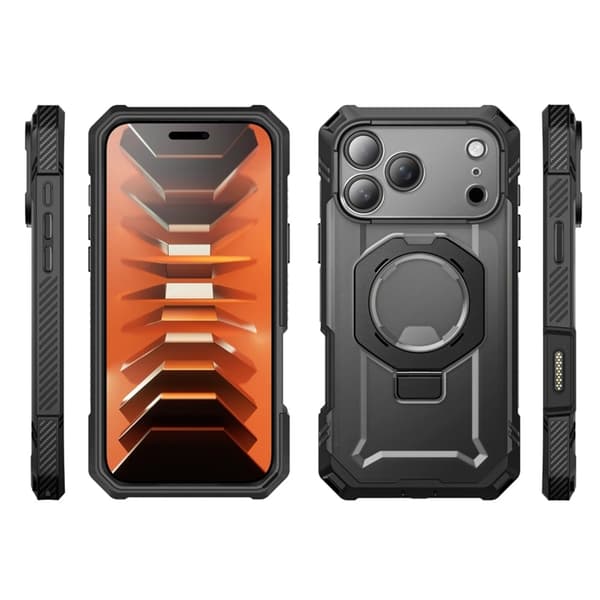 SupCase Mobilskal för iPhone 18 Pro/17 Pro Magsafe Grip Pro - Svart