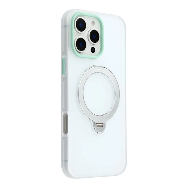 KIGC Mobilskal till iPhone 16 Pro Max Rotating Kickstand - Transparent