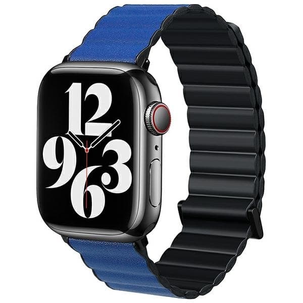 Beline Apple Watch (42/44/45/49mm) Armbånd Magnetisk Pro - Blå Blå
