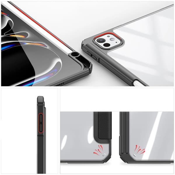 Dux Ducis iPad Pro 11" (2024) Etui Toby med Klap - Sort Black