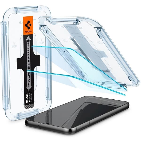 Spigen GLAS.TR "EZ FIT" 2-pack för Samsung S23 transparent Transparent