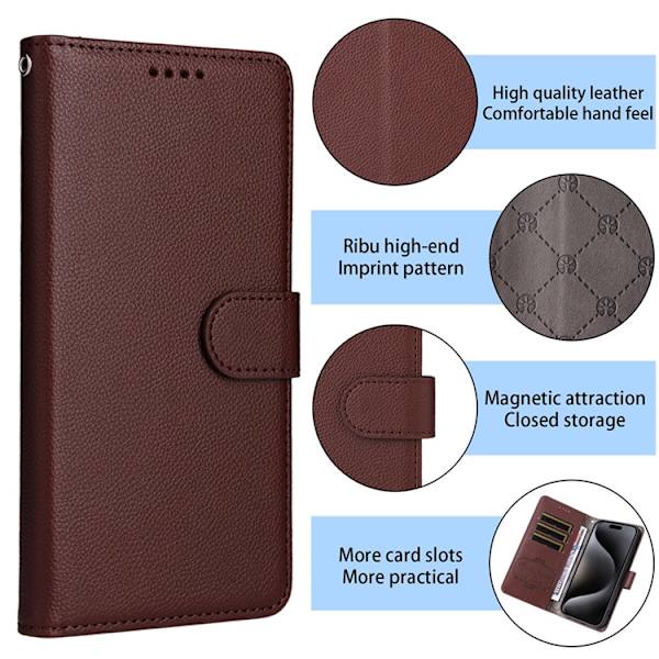 iPhone Air Plånboksfodral RFID Blocking med Handledsrem Brun