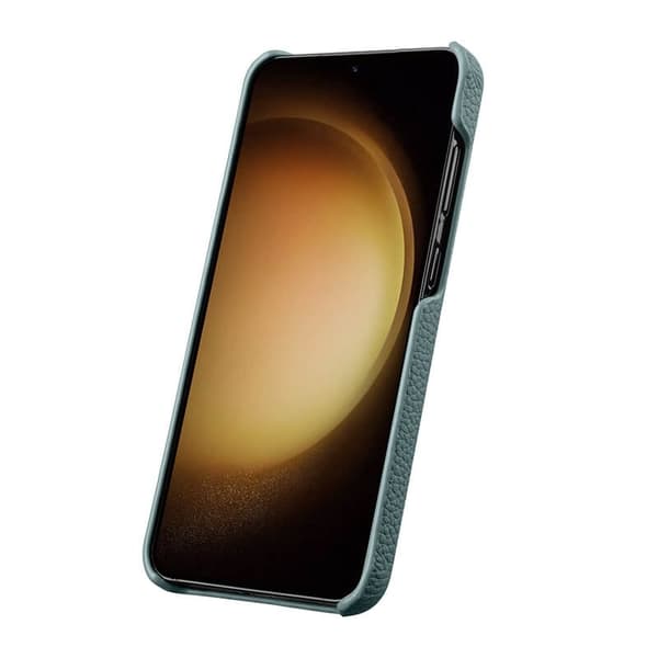 MELKCO Mobilskal till Samsung Galaxy S24 Äkta Läder + PC - Ljusblå
