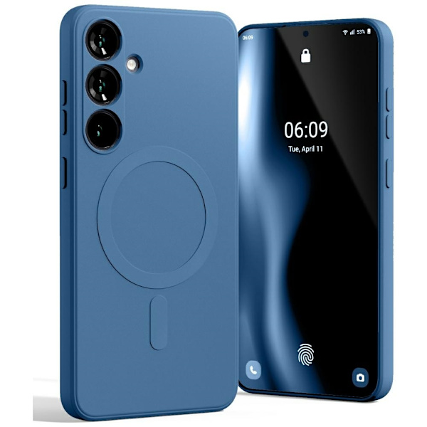 Mercury Telefontaske til Galaxy S25 Plus MagSafe Semi-Silicone - Blå