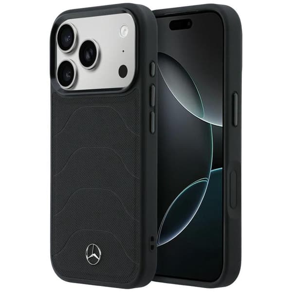 Mercedes Mobilskal För iPhone 17 Pro Max MagSafe Mesh with Bow Line - Svart
