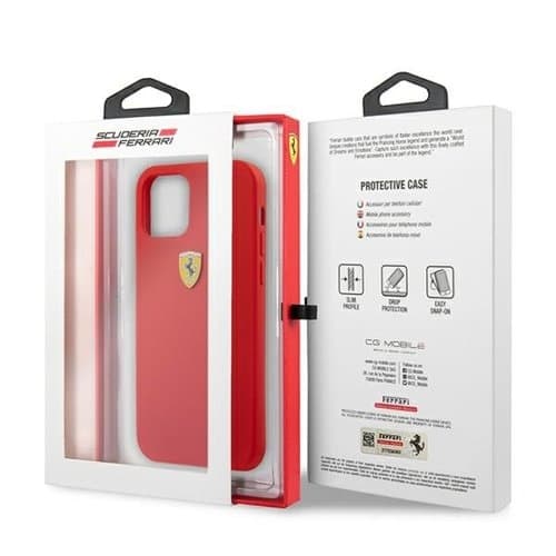 Ferrari Silikonikuori iPhone 13 mini - Punainen Red