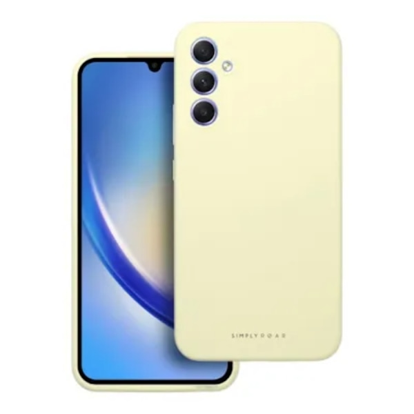 Roar Samsung Galaxy A34 5G Mobilskal Roar Cloud Skin - Ljusgul