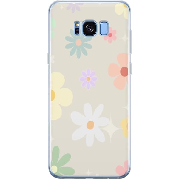 Taske til Samsung Galaxy S8+ med fejende blomster