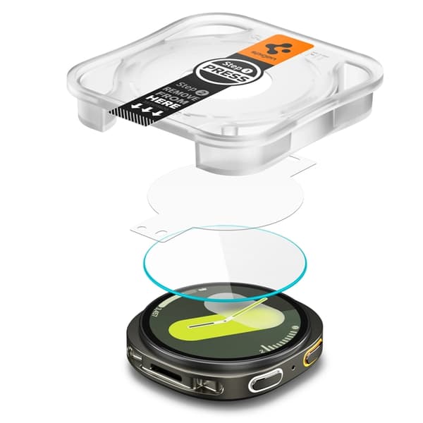 Spigen [2-Pack] Galaxy Watch 8 (44mm) Härdat Glas Skärmskydd Transparent