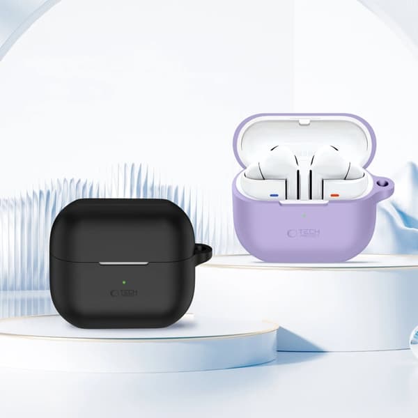Tech-Protect Galaxy Buds 3/3 Pro Cover Silikonekrog - Lavendel Lila