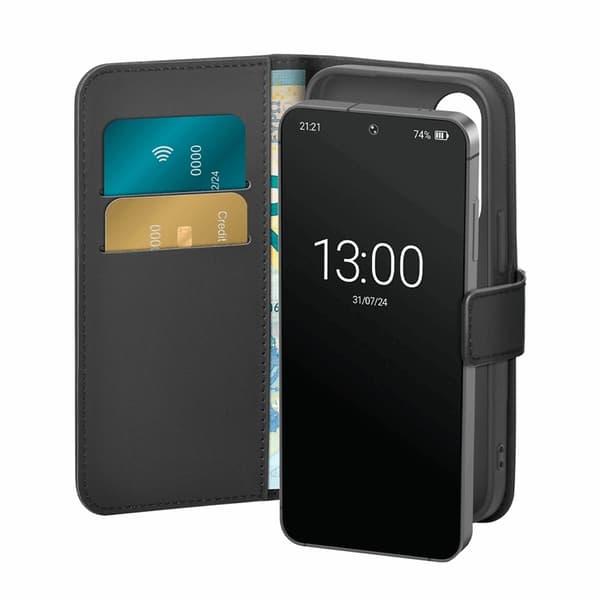 Puro Galaxy S25 Plus Plånboksfodral med Flip - Svart Svart
