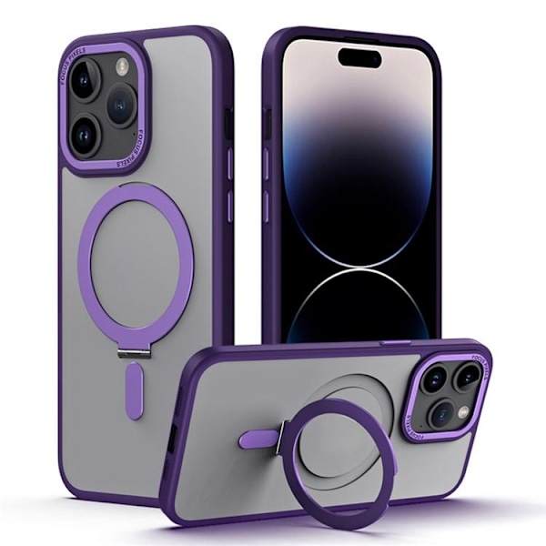 iPhone 15 Pro Max Mobilskal Magsafe Kickstand - Svart Svart