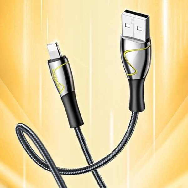 Joyroom Mermaid USB-A till Lightning kabel 2m - Svart Svart