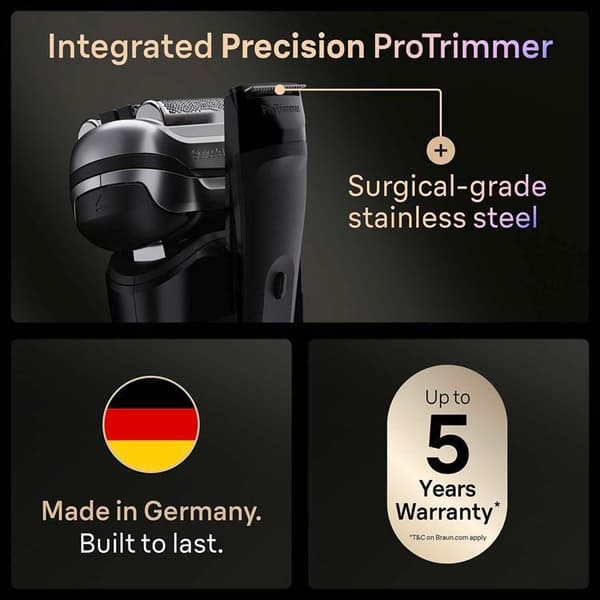 Braun Rakapparat Serie 9 PRO+ 9600s Svart