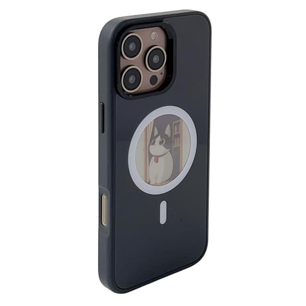 Mobilskal till iPhone 16 Pro MagSafe 4 Colors NFC DIY Smart E-Ink - Svart Svart