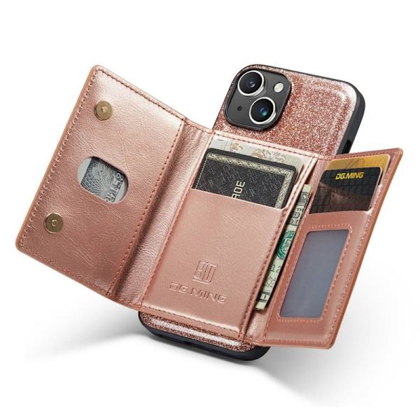 DG.MING M3 Series Mobilskal till iPhone 14 Plus 2-i-1 Roséguld