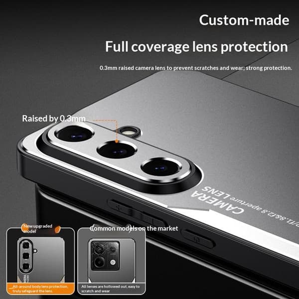 Mobilskal för Samsung Galaxy S26 Aluminiumlegering TPU PC - Silver