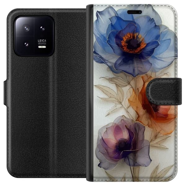 Pungcover til Xiaomi 13 med silkeblomster