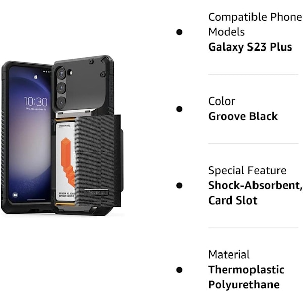 VRS DESIGN Damda Glide Pro Skal Galaxy S23 Plus - Svart