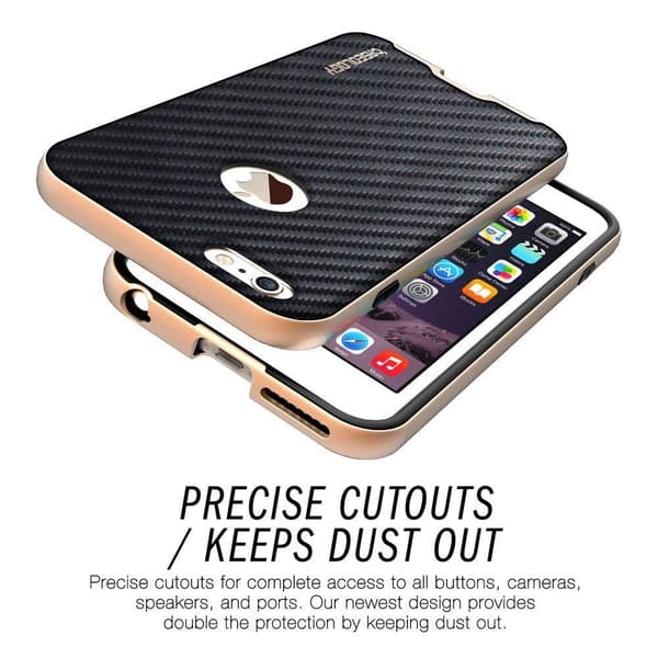 Caseology Bumper Cover til Apple iPhone 6 (S) Plus - Carbon Black Black