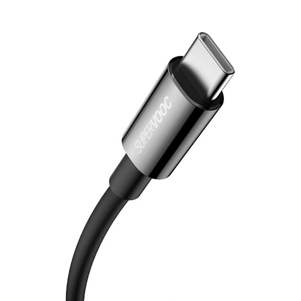 Baseus Superior SUPERVOOC USB-C till USB-A kabel 65W 1m - Svart Svart