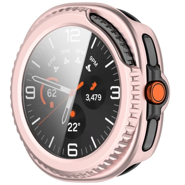 Galaxy Watch 8 Classic (46mm) Skal PC + Härdat Glas Integrerat Rosa