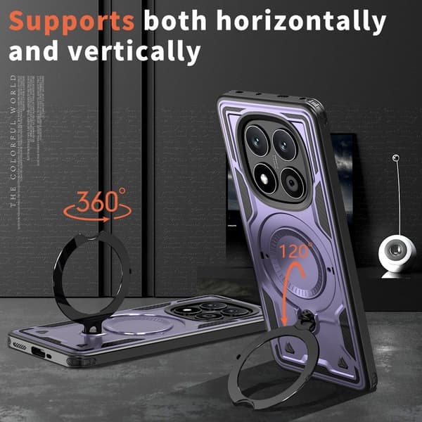 Mobilskal till Xiaomi Redmi Note 14 Pro 5G Plast MagSafe Skydd - Lila