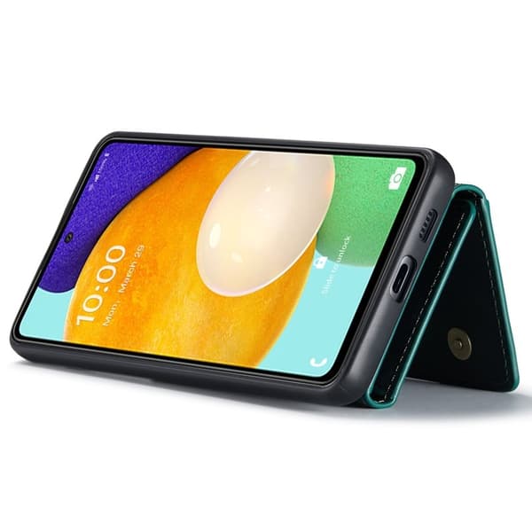 DG.MING 2-in-1 Konstläder Plånboksfodral Samsung A53 5G Grön
